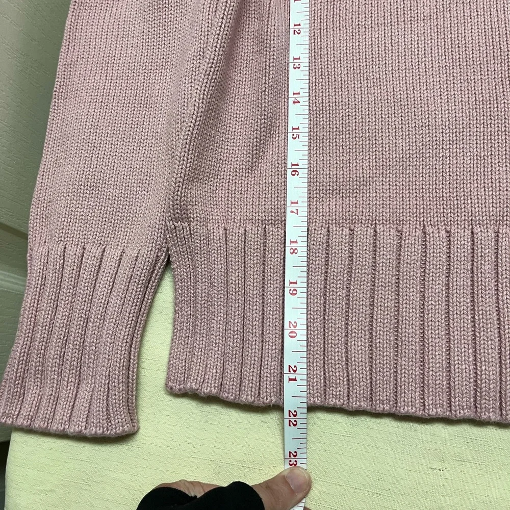NWT J.Crew XXS pink cotton turtleneck sweater